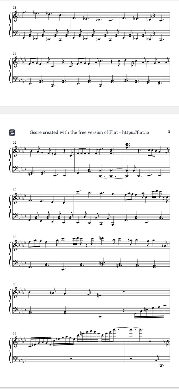 難しい？「あなたにも弾ける♪」楽譜を簡単にします /この曲を弾きたい！あなたのその想いお手伝いさせてください♪ イメージ4