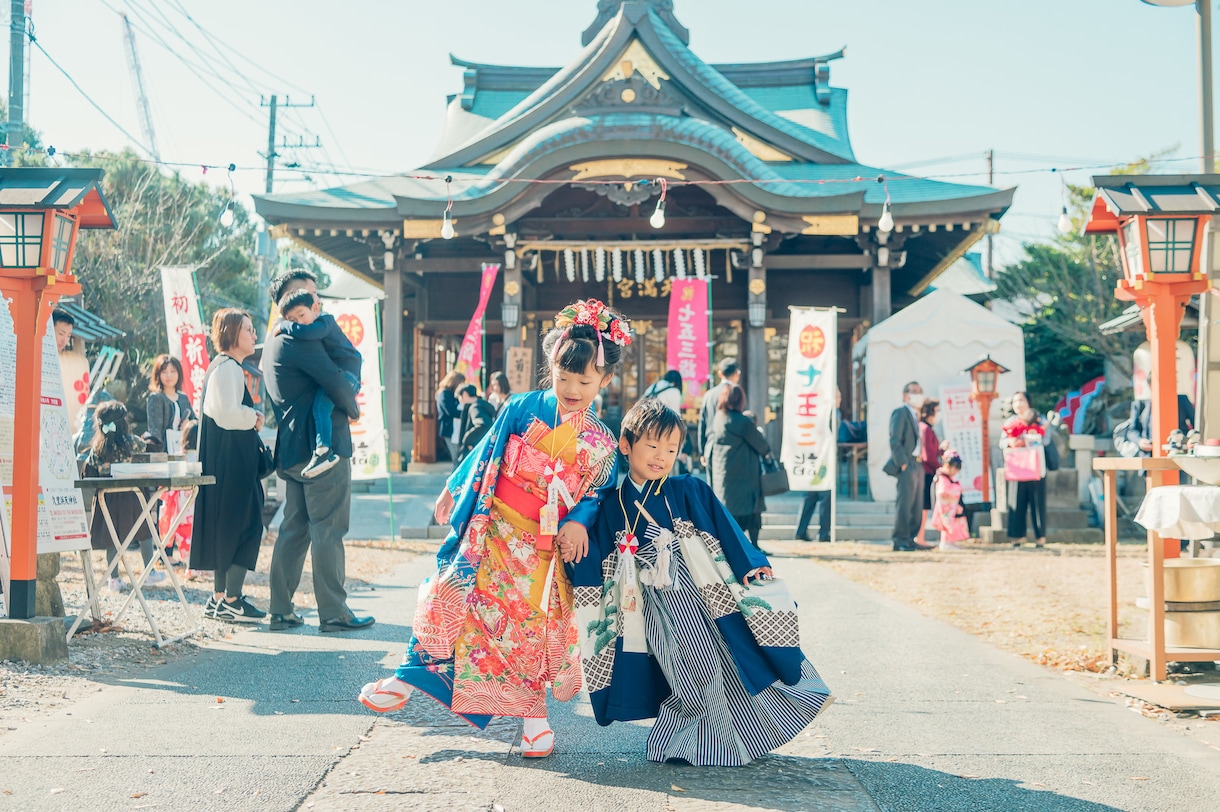 七五三の大切な瞬間を自然に撮影します 人見知りでも安心◎楽しくリラックスして撮影します イメージ1