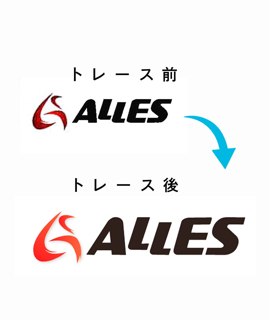 ロゴやイラストなどトレース修正します 自分の思いや手書きのイラストをデータで残しませんか？ イメージ4