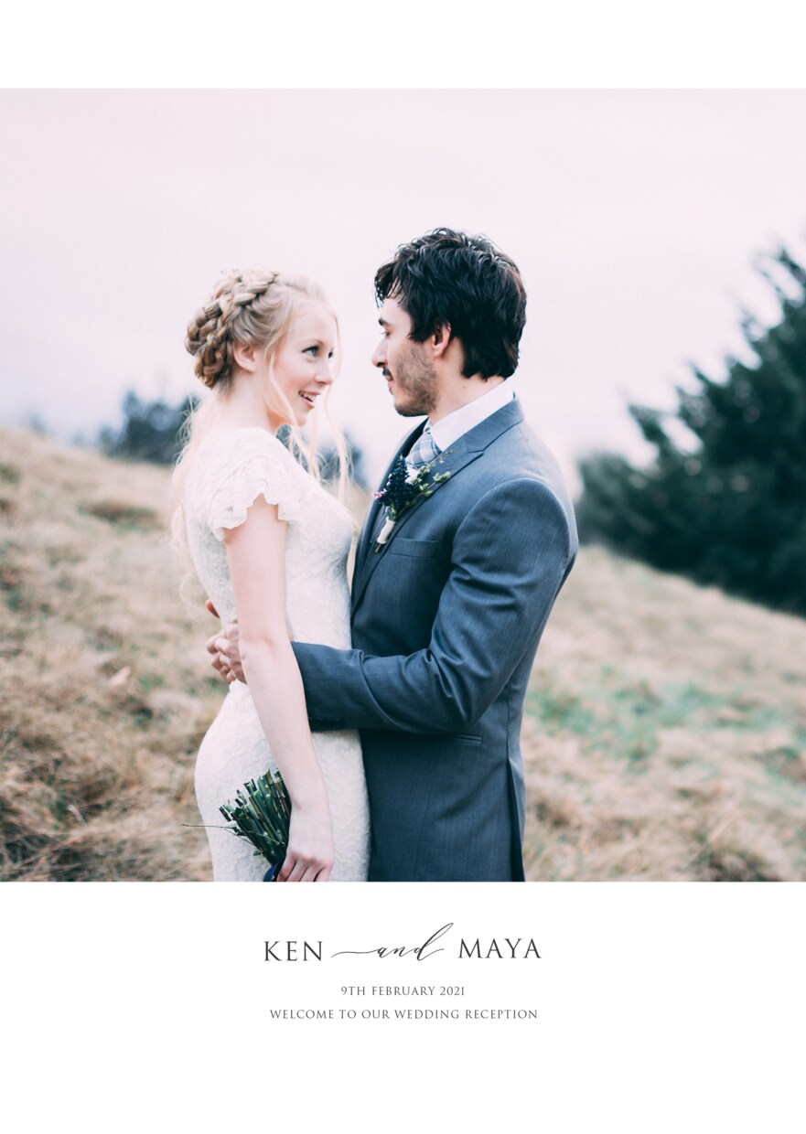 海外センスのお洒落なウェルカムボードお作りします 【プロの写真加工付き】カリグラフィー結婚式アイテム_MD2 イメージ6