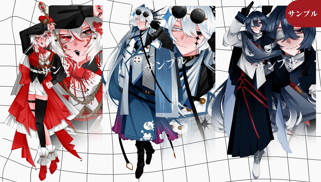 シンプルで使いやすい立ち絵描きます TRPG / 創作企画向けの立ち絵を描きます！ イメージ8