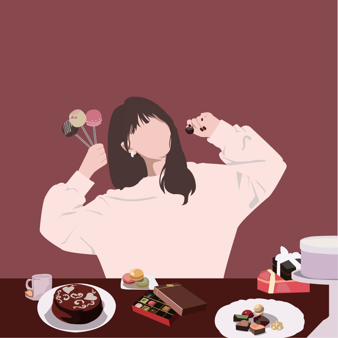 お洒落アイコン承ります シンプルでお洒落な似顔絵つくります イメージ1