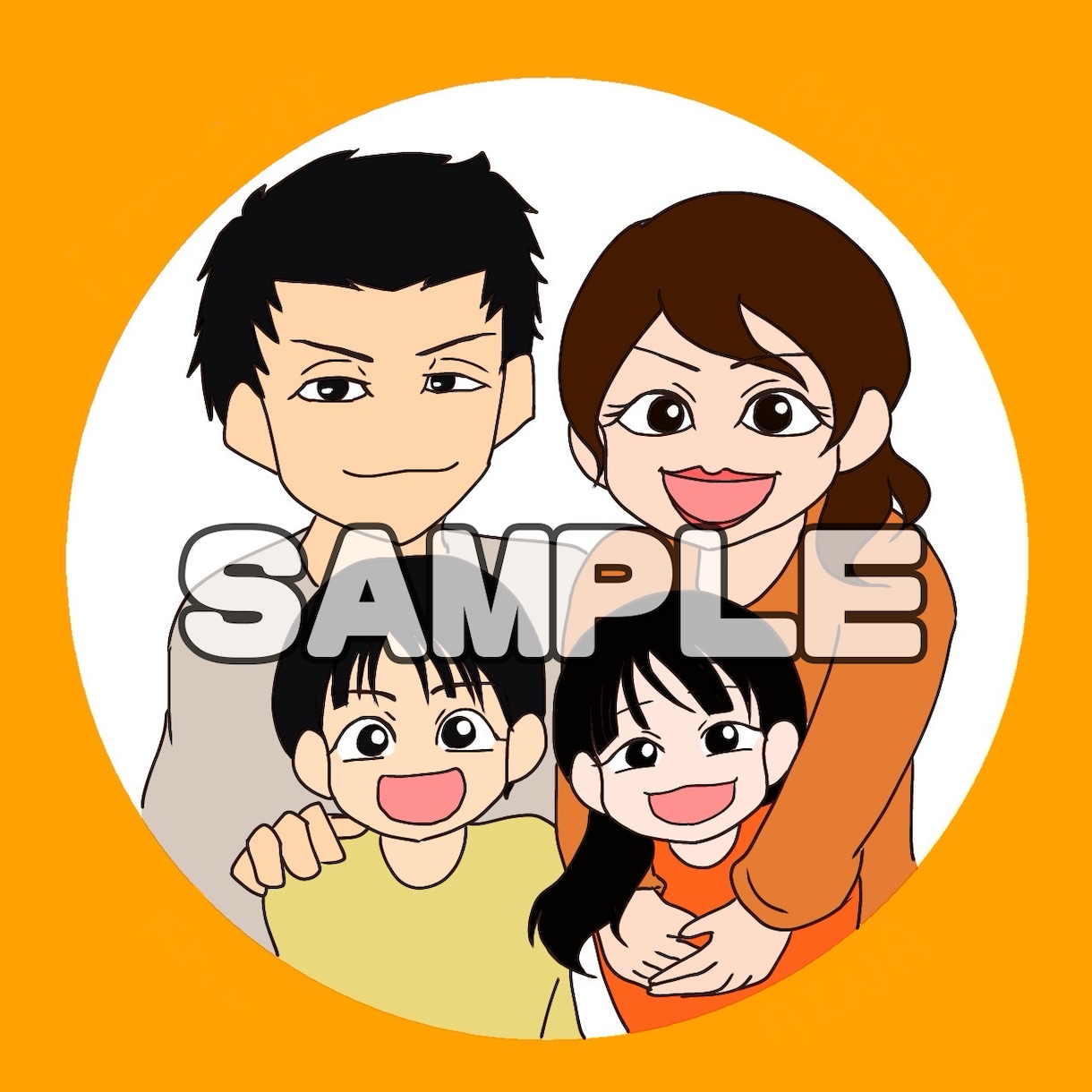 似顔絵描きます ぷにぷにミニキャラ→SNSアイコン、お誕生日、記念日などに♪ イメージ2