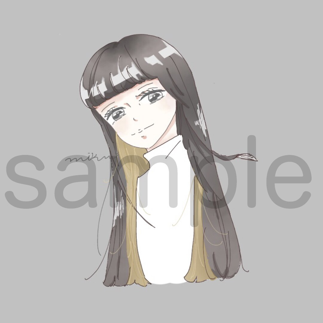 かわいい女の子を描きます SNSのアイコンなどにどうですか イメージ5
