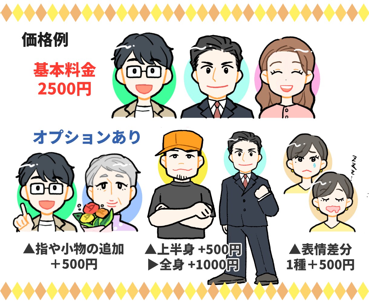 親しみUP♪ゆる〜く似せたシンプル似顔絵描きます SNSのアイコンや母の日のプレゼントに、商用・二次利用OK イメージ4