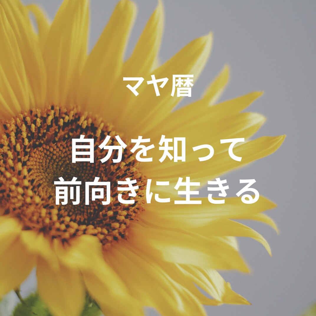 マヤ暦であなたを知るお手伝いをします 前向きに生きていきたい方、自分と向き合いたい方へ イメージ1