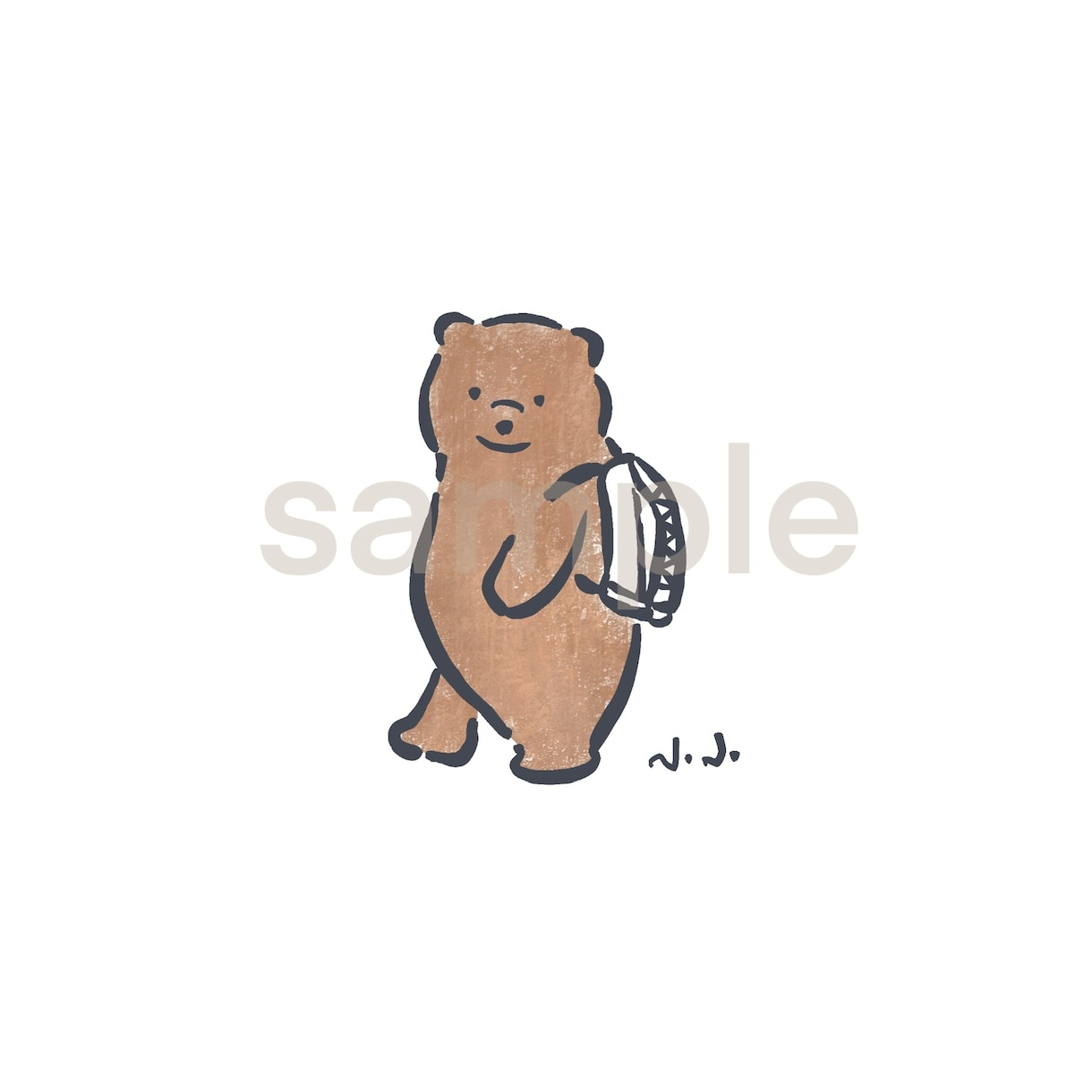 ゆるいシンプルなペット・動物のイラスト描きます #手書き #シンプル #かわいい イメージ7