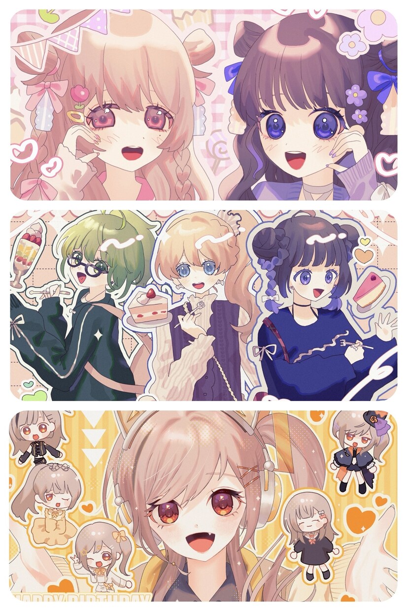 歌ってみたサムネイルや配信画面イラストお描きします 暖かい色味が好きな方おすすめ☺︎ イメージ3