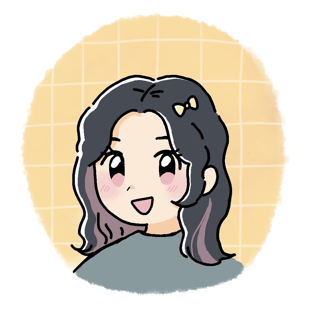 ほんわかシンプルな似顔絵を描きます ゆる〜く似ている似顔絵イラスト イメージ1