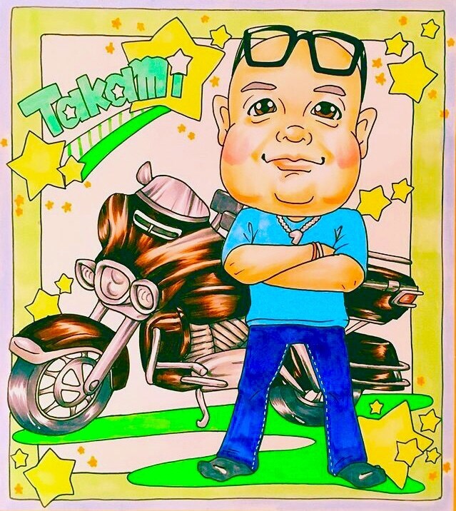 あなたの愛車と一緒に似顔絵お描きします ♪愛車と過ごす楽しい時間の思い出♪ イメージ2