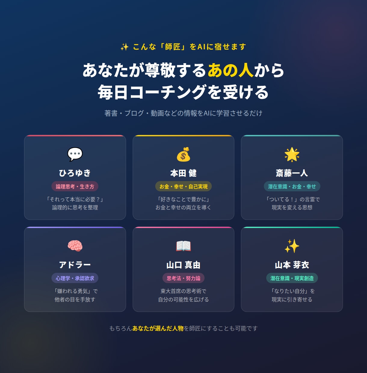 あなた専用AIコーチ•カウンセラー作る方法教えます プロのコーチが設計！AIで24時間セルフコーチング イメージ4