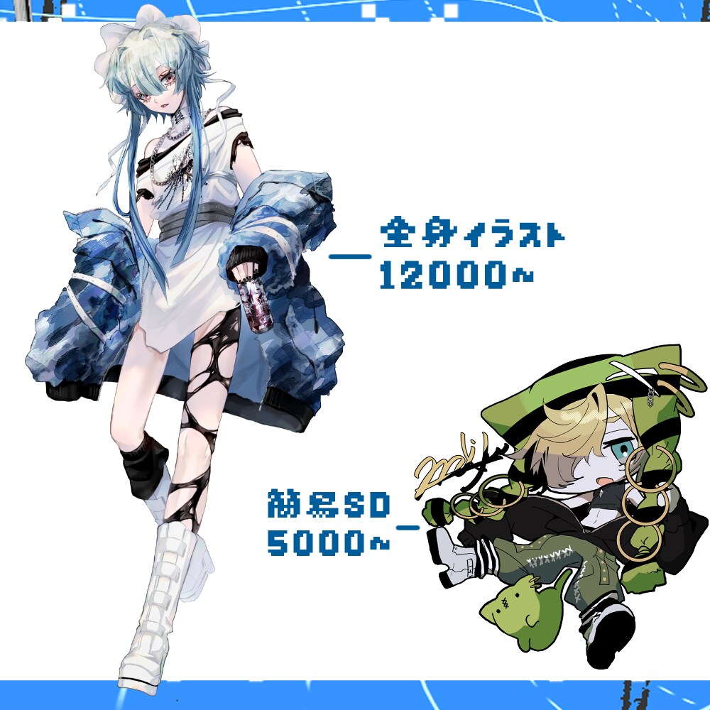 TRPG・動画の立ち絵・SD制作します 貴方だけのデザインを制作します！ イメージ2