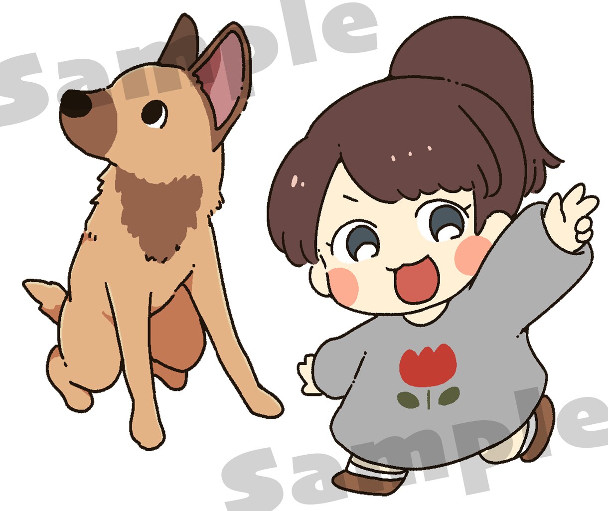 動物やキャラクターの可愛いスタンプ制作を承ります 毎日使いやすいオリジナルLINEスタンプはお任せ下さい！ イメージ2