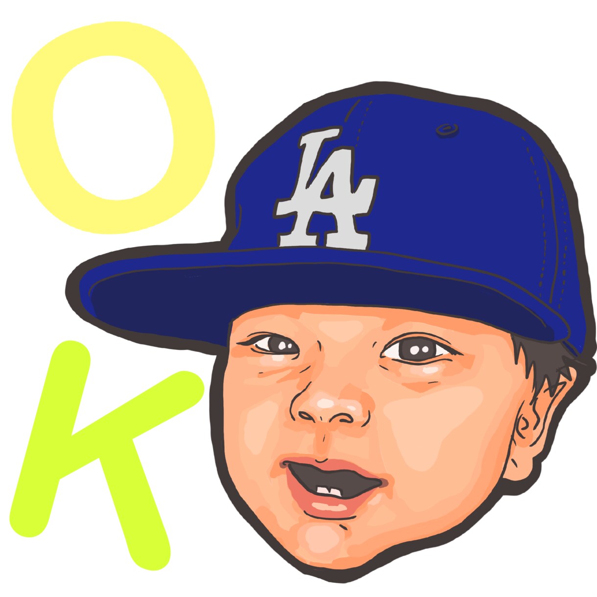 写真を元に、ポップな似顔絵イラストお描きします ベビーキッズ得意です☺️オリジナルなプレゼントや記念にも⭐️ イメージ3