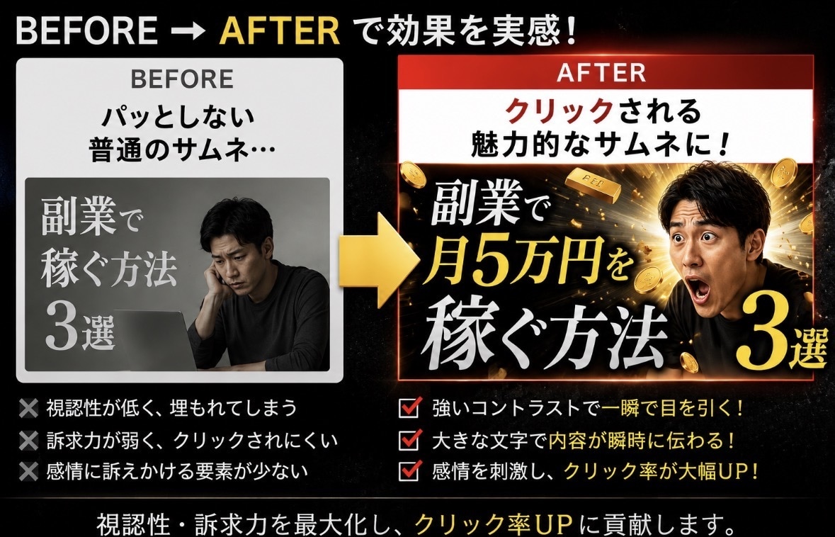 SNS向け画像制作します CTRと視認性重視で制作します イメージ4