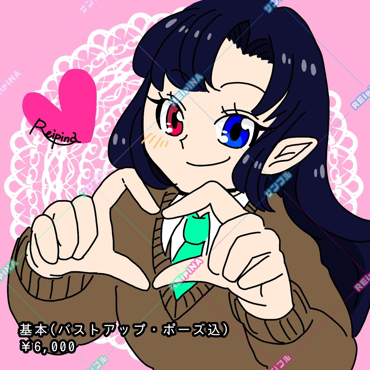 スクエアイラスト制作します ⭕️二次利用OK！アイコンやグッズ、観賞用に イメージ3