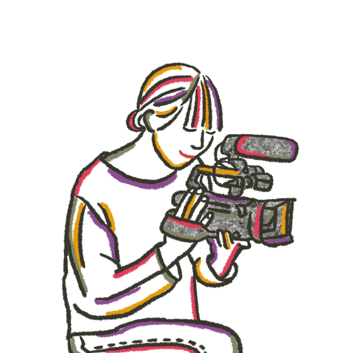 商用可！差別化できるカラフルな線画イラスト描きます 予算交渉も可♡おしゃれなアイコンや挿絵、グッズ制作にも人気♪ イメージ6