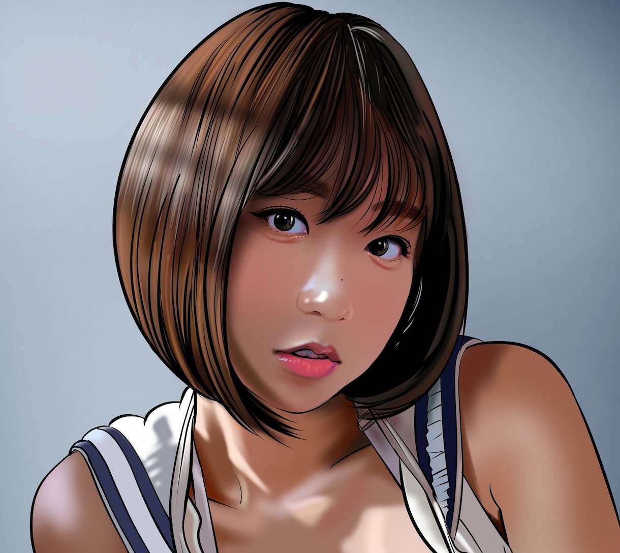 さまざまなタッチで綺麗な似顔絵を描きます ほどよくリアル・ほどよくデフォルメで色々な用途に使えます イメージ1