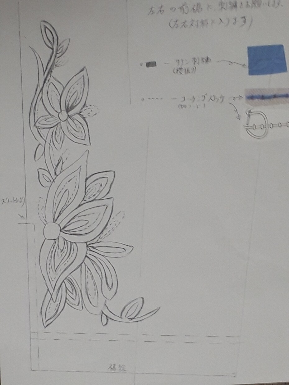 プリント、刺繍等、図案作成します アパレル二次加工用の、図案作成します。 イメージ6