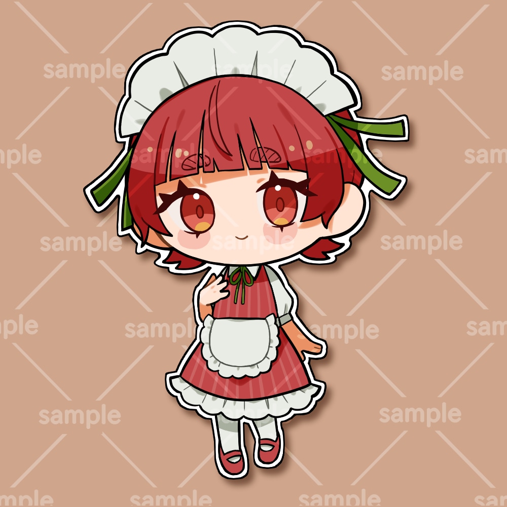 商用OK！ミニキャラのステッカー風アイコン承ります オリジナルキャラクターをかわいいSNSアイコンに致します！ イメージ1