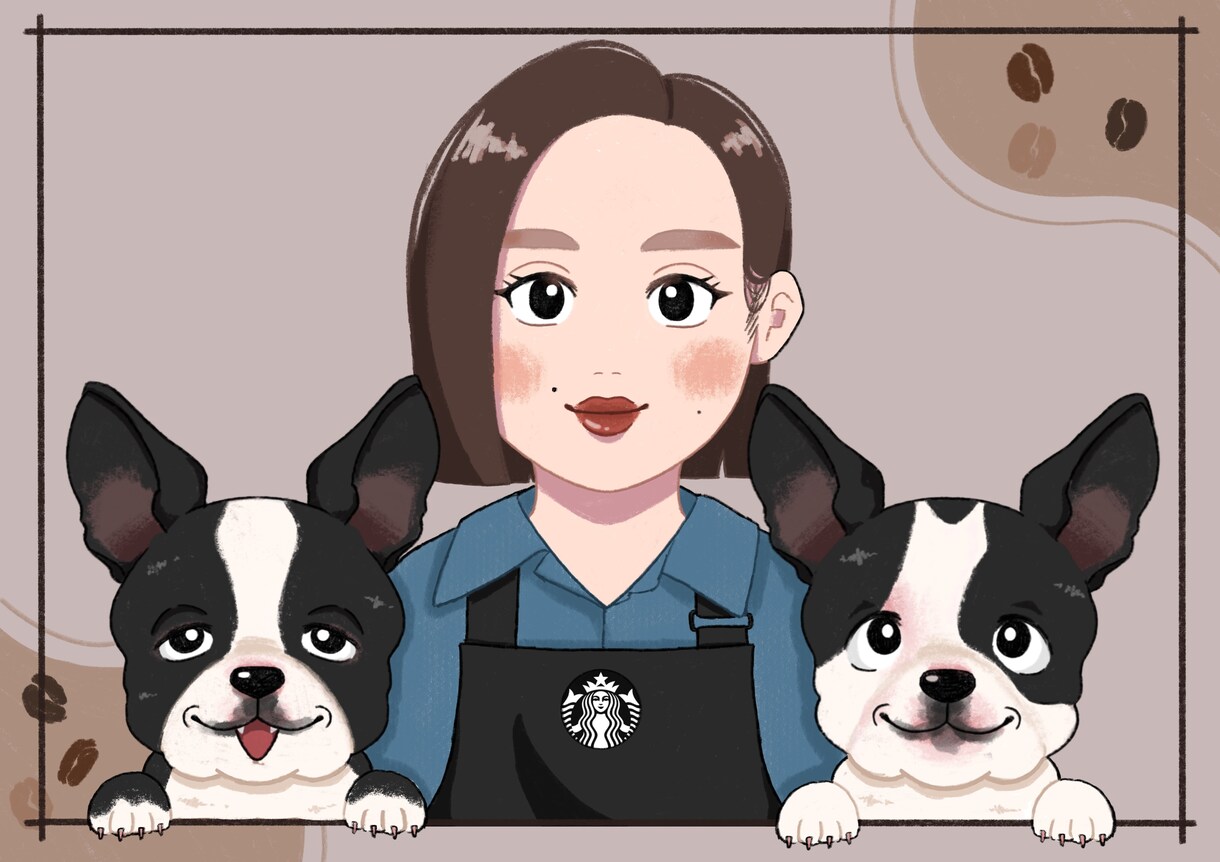 鉛筆タッチで人物・動物のイラストを制作します 自分だけのほっこりイラストが欲しい方へ イメージ6