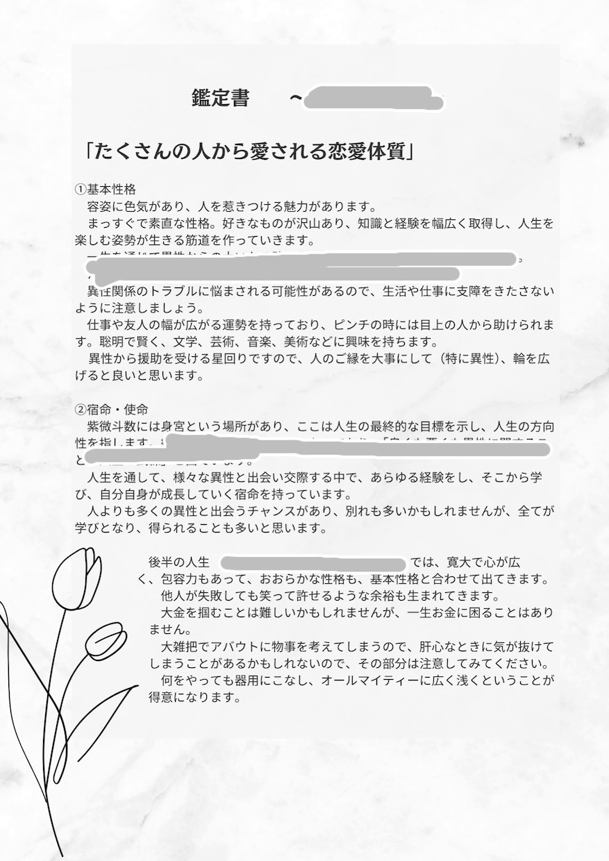 一生モノの設計図！紫微斗数であなたの宿命を占います 紫微斗数で可視化！あなたが今世で果たすべき使命と才能 イメージ4