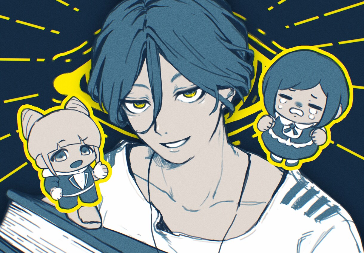 商用利用可能！画面映えするイラスト制作いたします 背景あり！【サムネイル・グッズ・Xでの宣伝など】 イメージ5