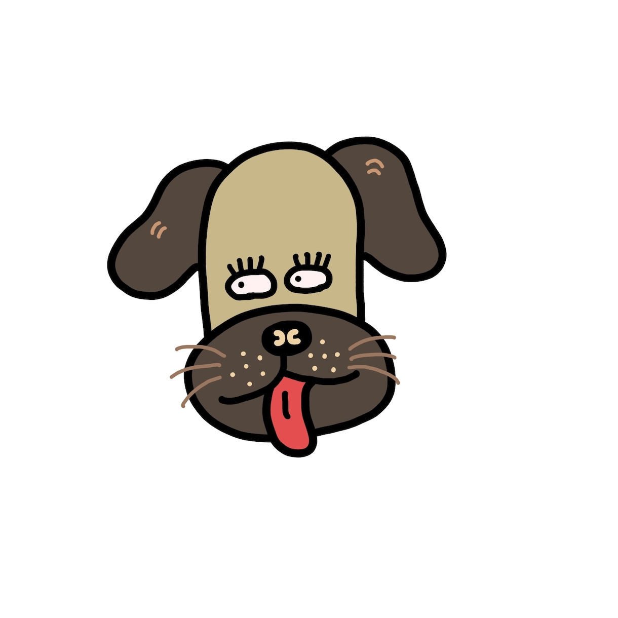 ポップなブサカワイラストお描きします アイコンイラスト、カップルイラスト、愛犬イラスト イメージ3