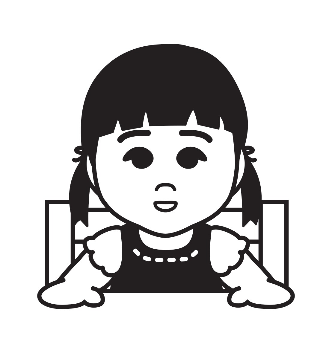 シンプル＆お洒落なお子様の似顔絵を描きます アイコンやグッズプリントに使いやすいシンプルなデザインです イメージ2
