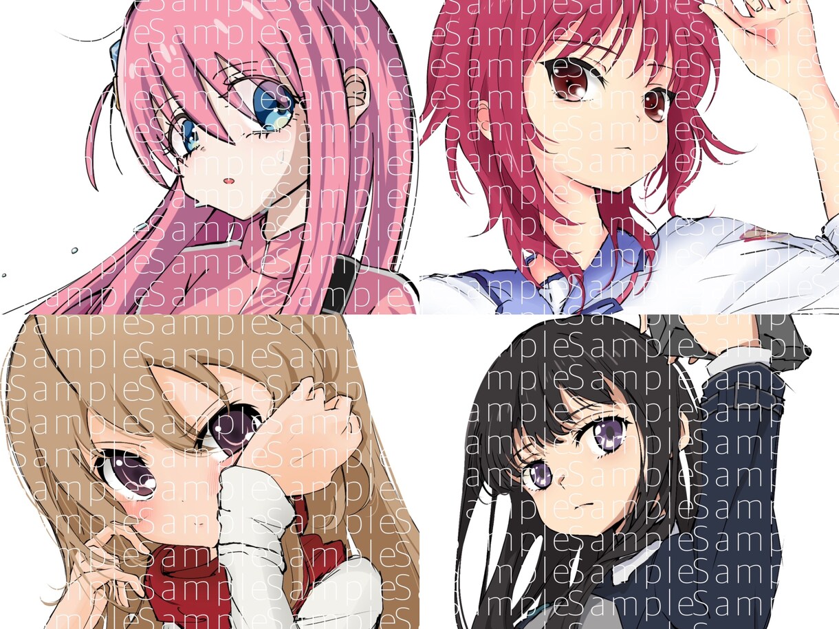 2月末まで特別価格！ 1枚絵/アイコン作成します 版権キャラ/オリキャラ 即日対応可！ご相談だけでも◎ イメージ3