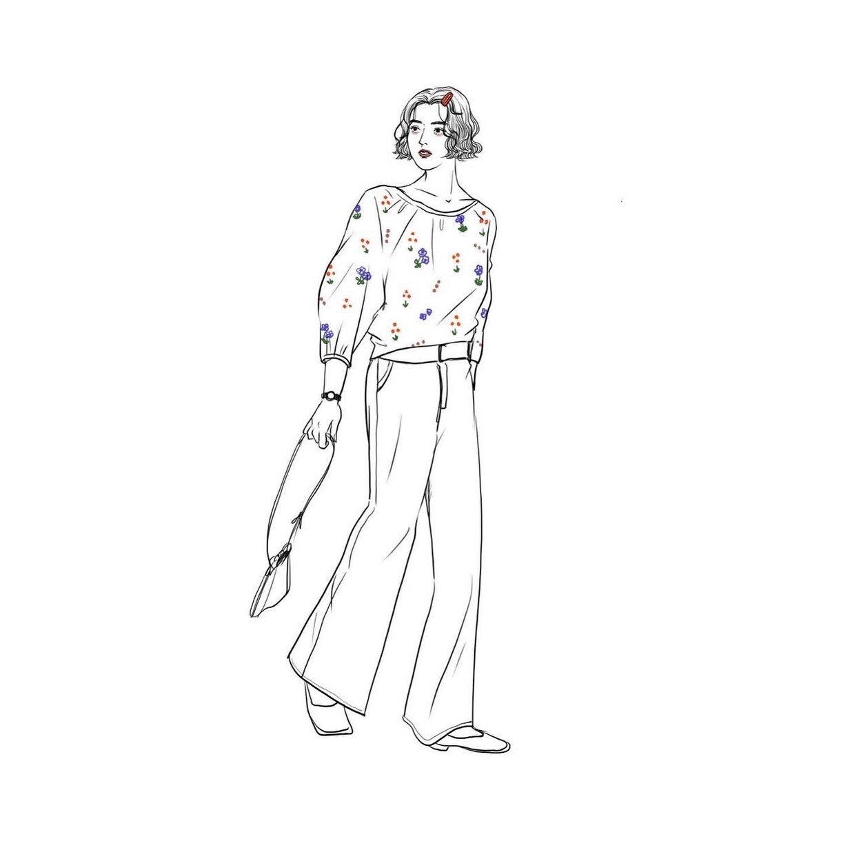 ファッションイラスト描きます お洒落なファッションアイコンに！雑誌や、資料の挿絵に。 イメージ5