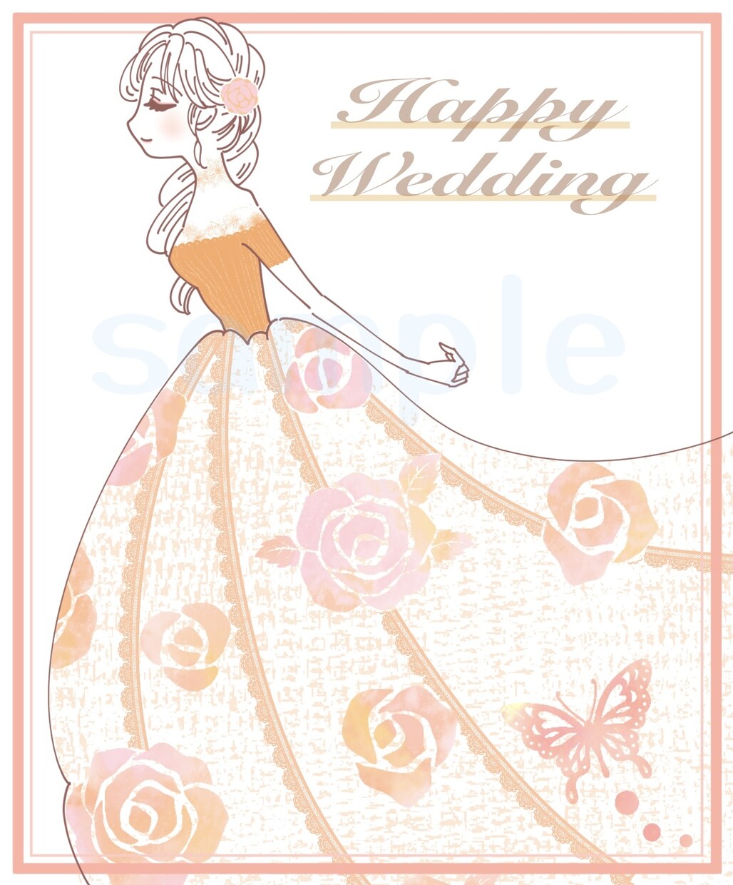 ウェルカムボードやプレゼント、似顔絵描きます 結婚式や年賀状イラスト、記念日、プレゼントに☆ イメージ3