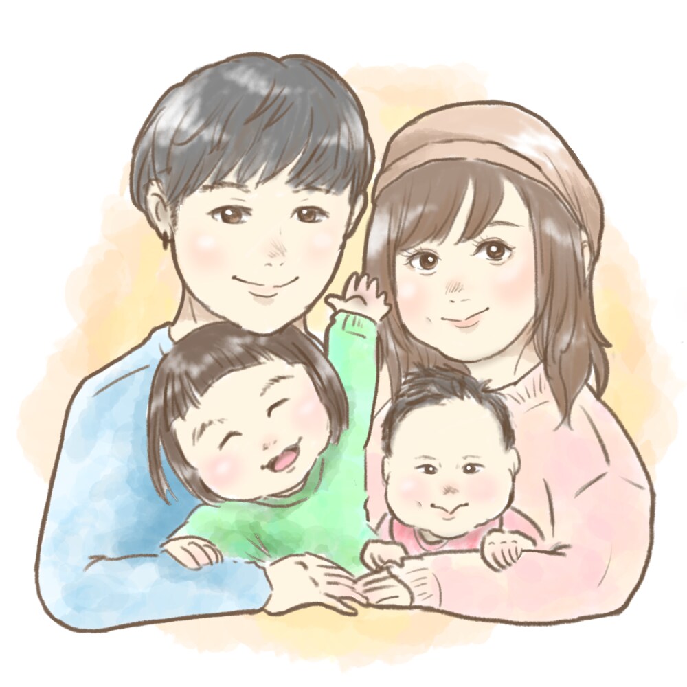 お二人4000円～ほんわか優しい似顔絵お描きます 優しさ溢れるプレゼントやSNSのアイコンにオススメ イメージ2