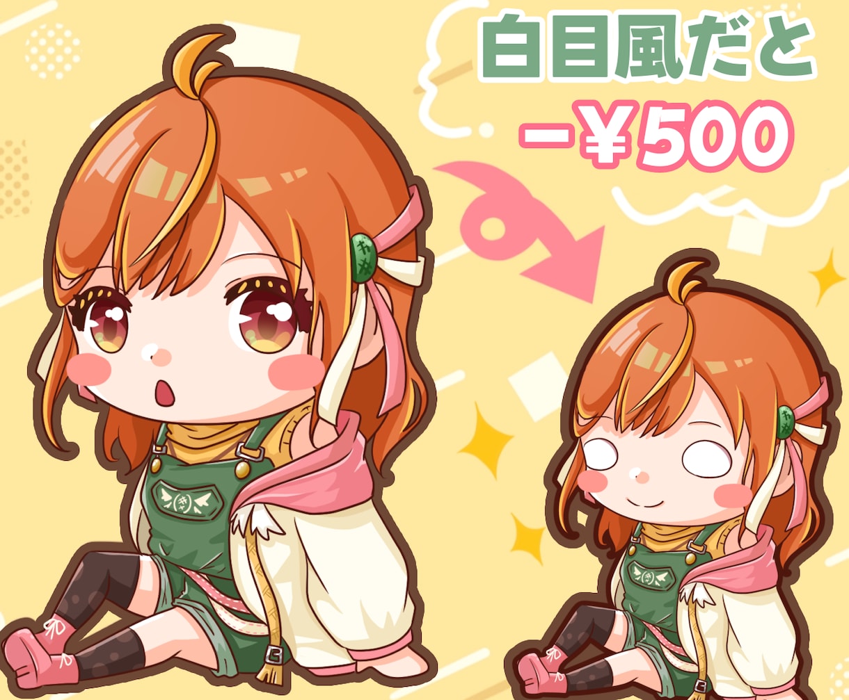 商用OK！ゆるかわいいSDイラスト描きます サムネやスタンプにも！ほんわか可愛いシンプルなイラストです♪ イメージ3