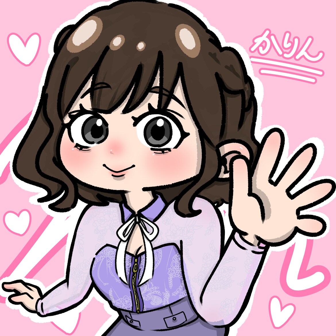 可愛い絵柄で似顔絵を描きます 特別で素敵な似顔絵を描かせていただけませんか？ イメージ4