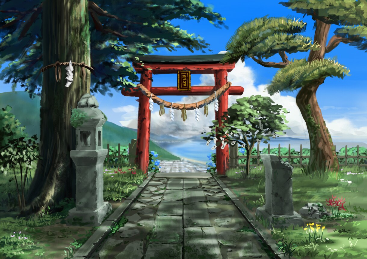背景イラスト描きます アニメ背景方式であなたの求める理想の背景を制作します イメージ5