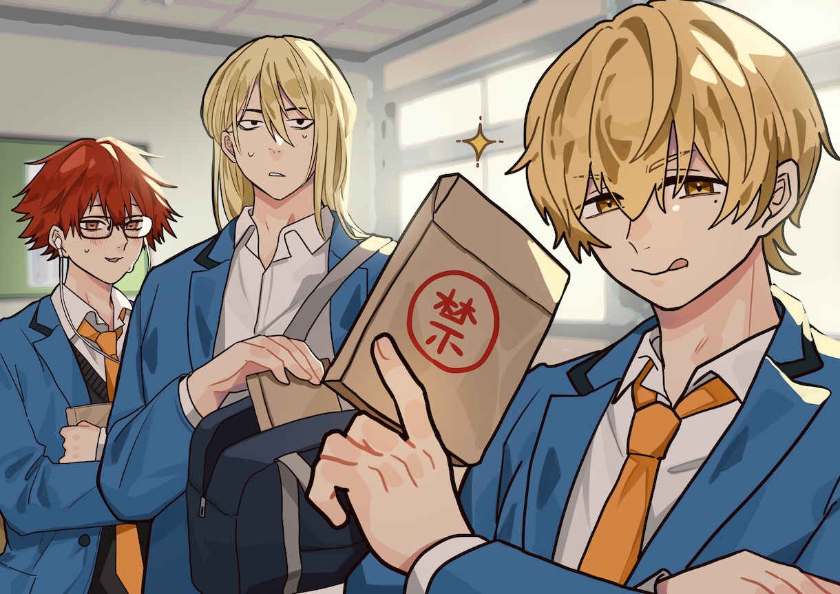 目を引くイラスト描きます カワイイ系からカッコイイ系まで幅広い絵柄に対応しております イメージ6