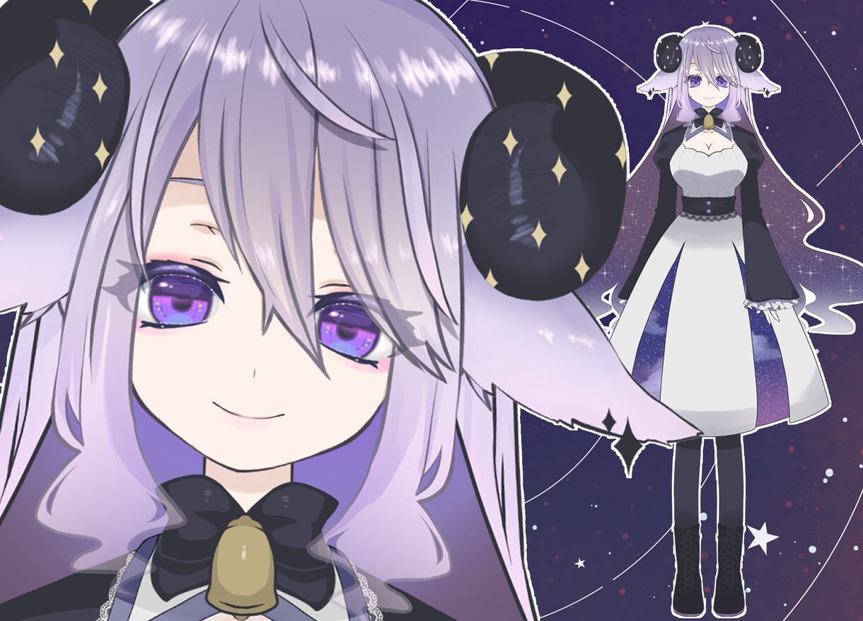 Vtuber用キャラクターを制作します 色ラフ修正無制限、全工程制作！ イメージ9