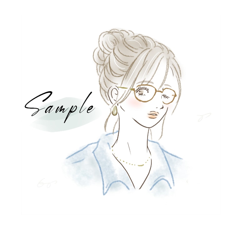 女性向け☆オトナ可愛いお洒落なアイコン描きます お洒落な雰囲気でグッと目を惹くアイコンに♡ イメージ6