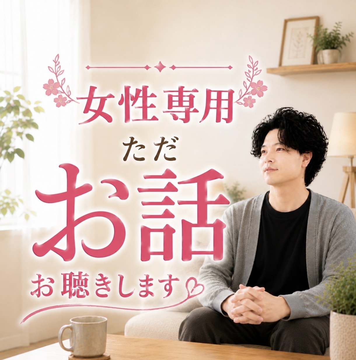 ただ話を聴いて欲しい女性のどんなお話もお聴きします 悩み相談、愚痴、雑談、話し相手、電話相談、寄り添い イメージ1