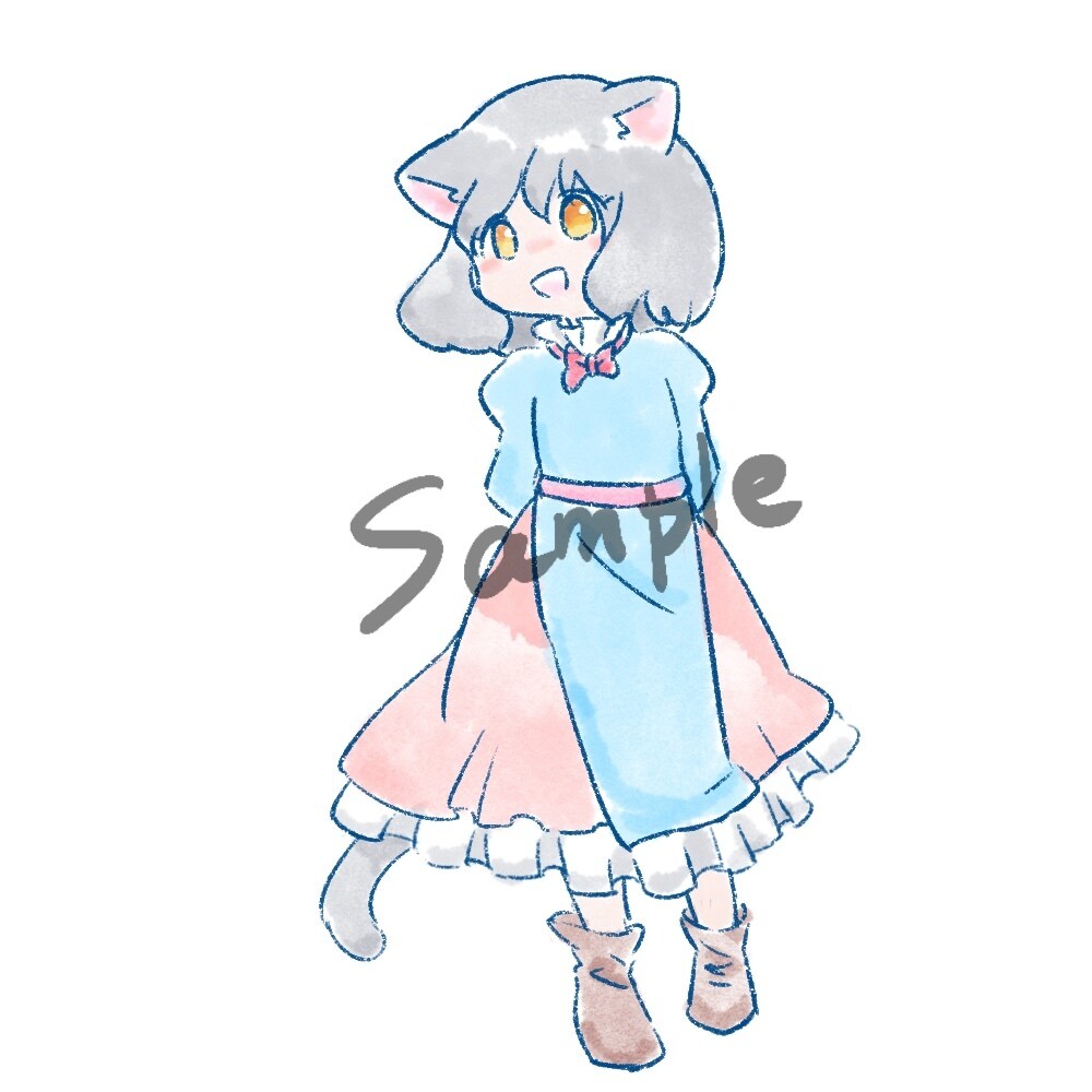 デフォルメ調のかわいいイラストを描きます お好みに合わせたイラストを製作します。動物もお受けします。 イメージ3