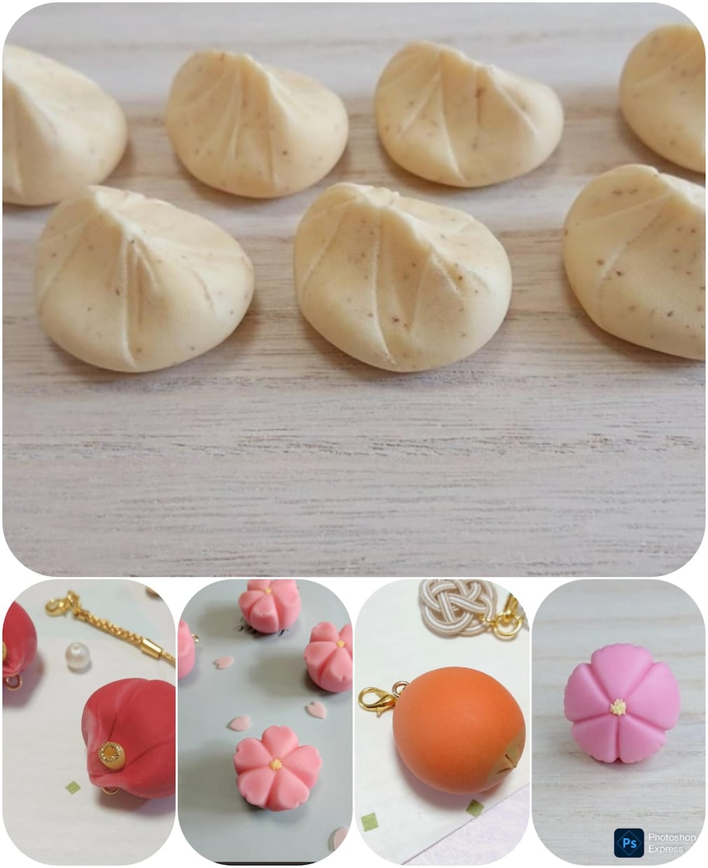 本物そっくりの上生菓子の小物を製作いたします 和菓子職人が実際の製法で製作いたします イメージ1