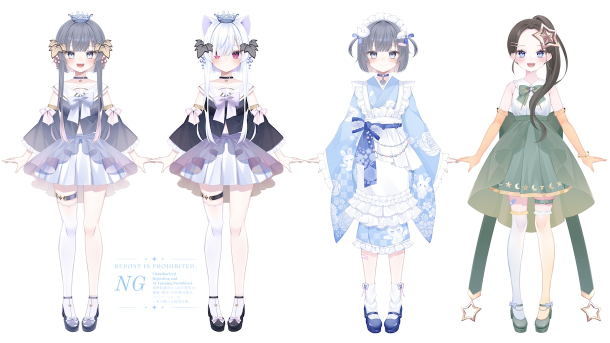 お好きなイラスト・キャラデザ等承ります 配信、SNS、グッズ等様々な用途でお使いいただけます✿ イメージ4