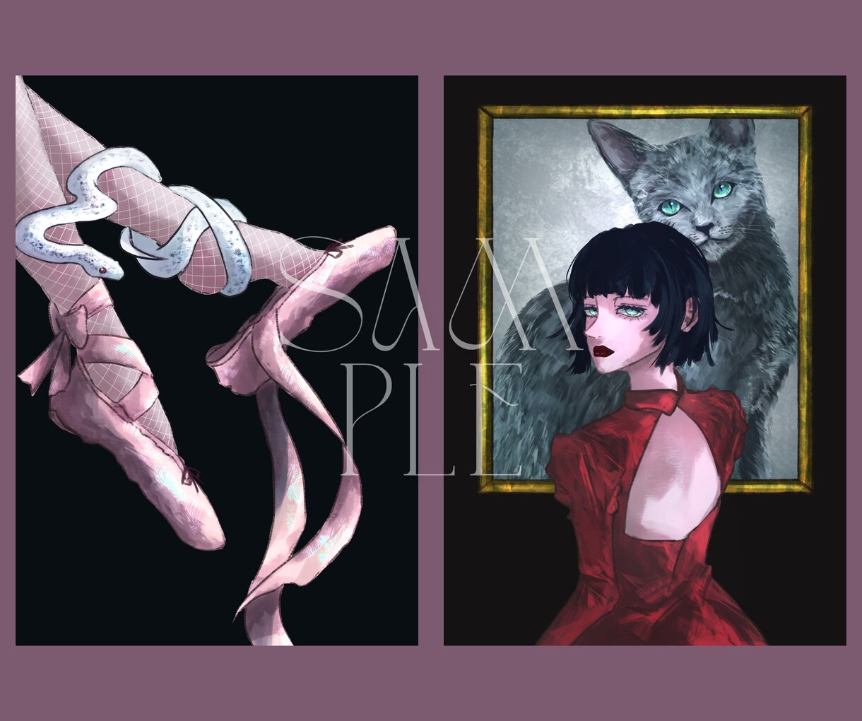 ダーク×動物×厚塗り｜世界観ある一枚絵を描きます 商用利用OK◎一枚絵・MV・サムネ等お気軽にご相談ください イメージ10