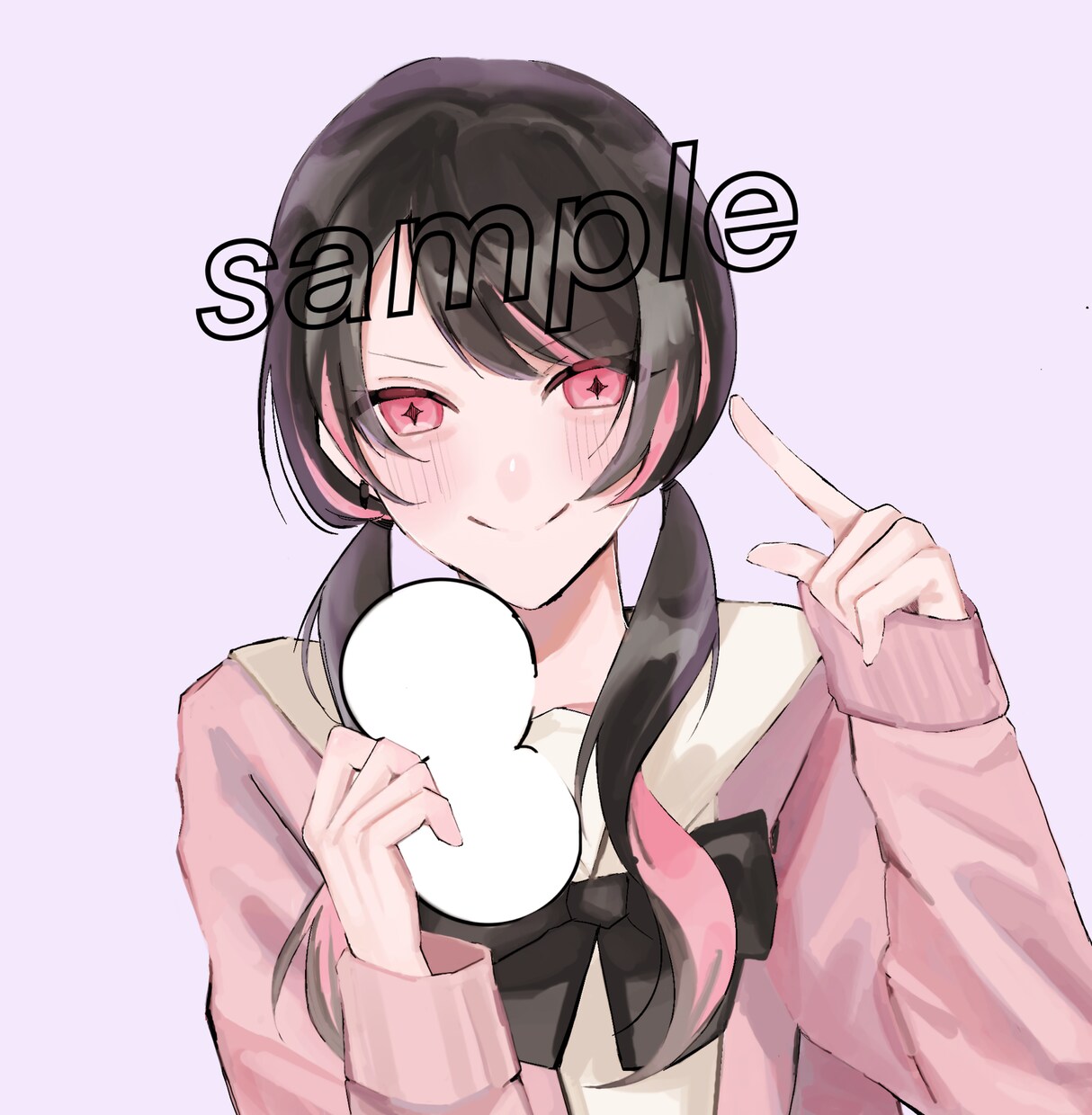 目に飛び込む♪アイコンイラストを描きます ご依頼主様のキャラクターの魅力を引き立てれるよう描きます♪ イメージ3