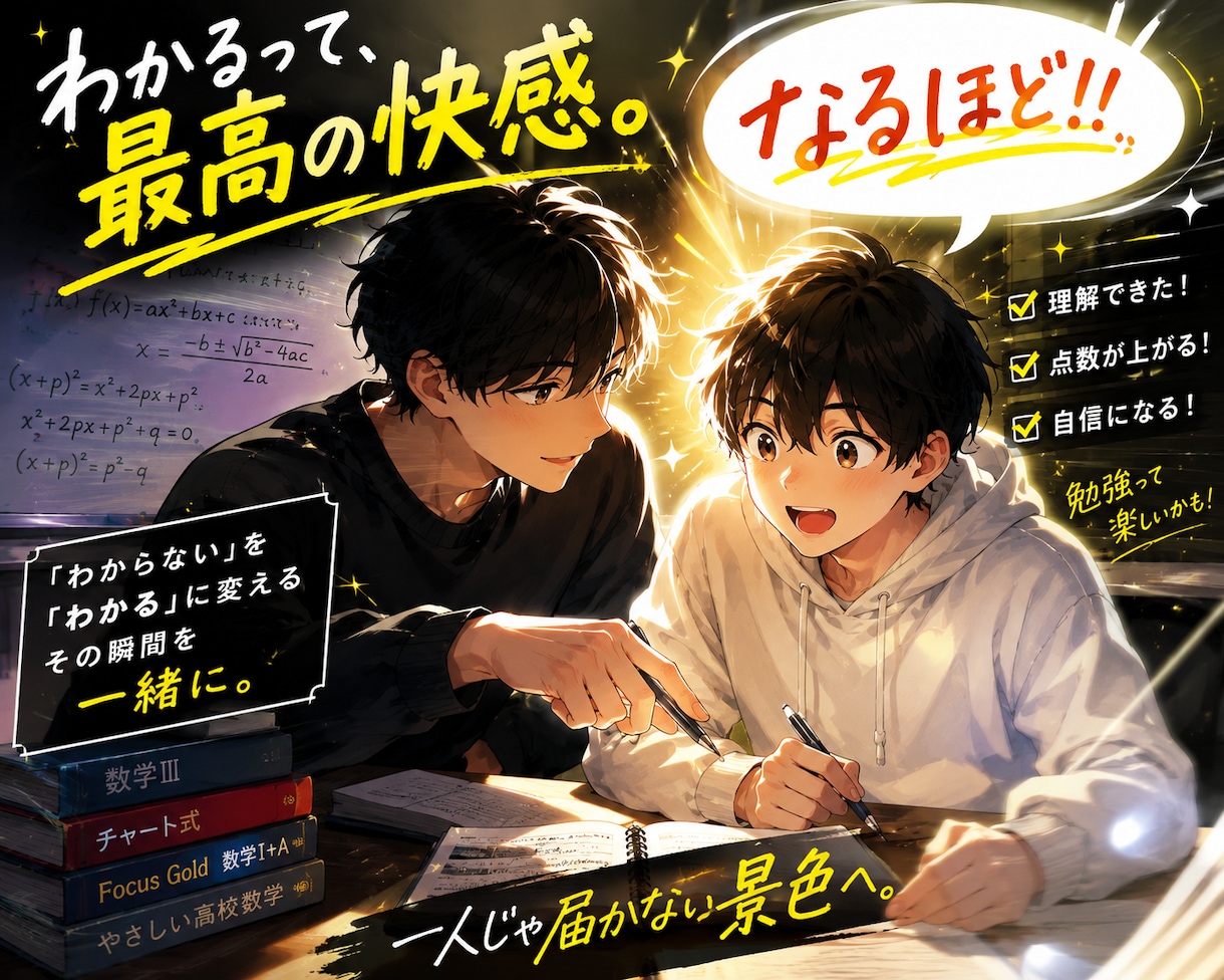現役高校生が勉強の疑問や受験の悩みに答えます 現役だからわかる！学校じゃ教えてくれない英語&数学 イメージ1