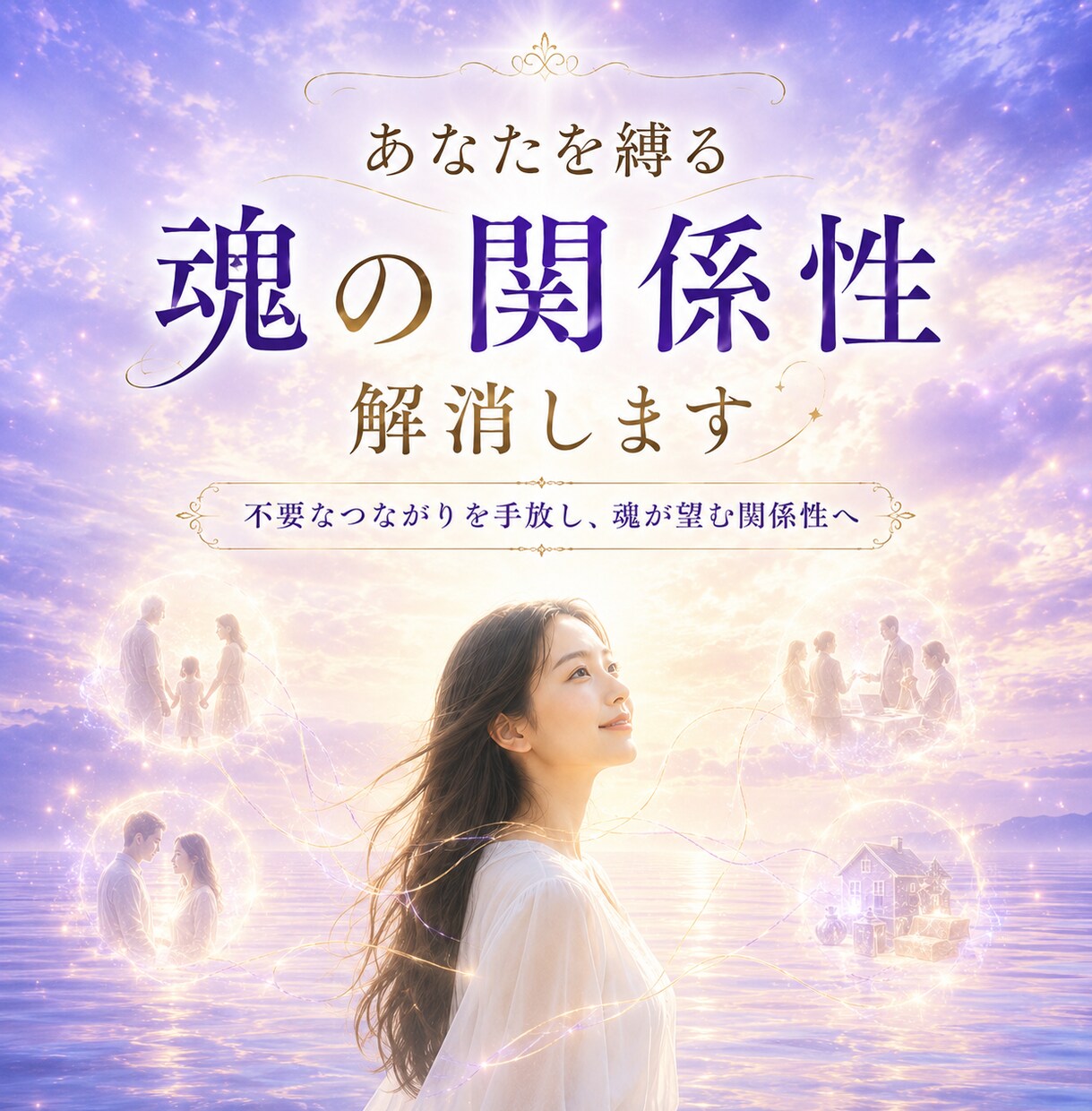 くりかえす関係性を精算！魂どうしの約束を解除します 魂が望むポジティブな波動へ【親子、恋愛、職場、物やお金も】 イメージ1