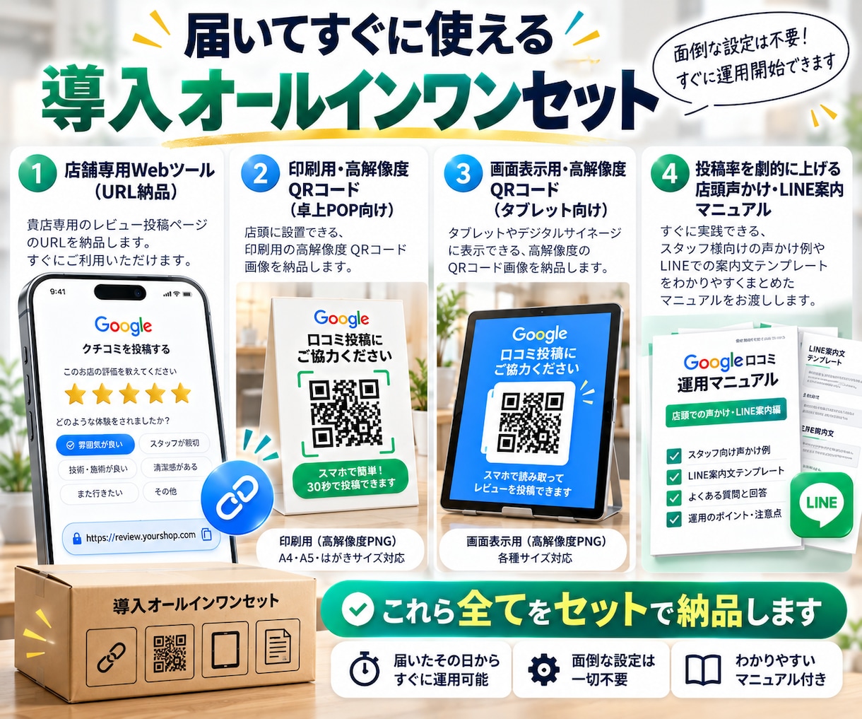Googleマップの良質な口コミを自然に増やします あなたの店舗専用に専用アシストWebツールを構築・納品します イメージ7