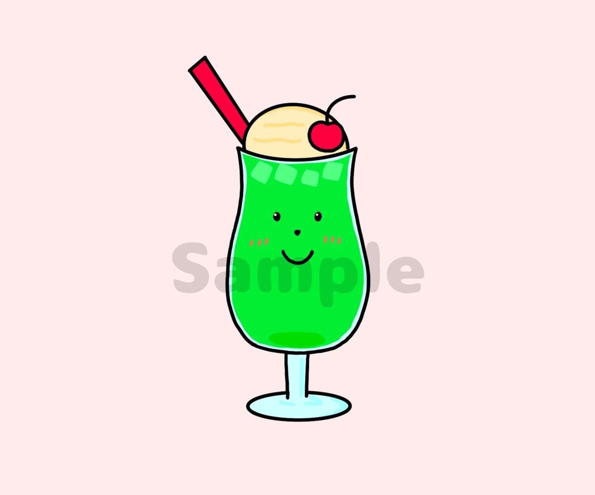 商用可！ゆるくてかわいい食べ物のアイコン描きます 世界にたった1つだけのかわいい食べ物アイコン作りませんか？ イメージ5