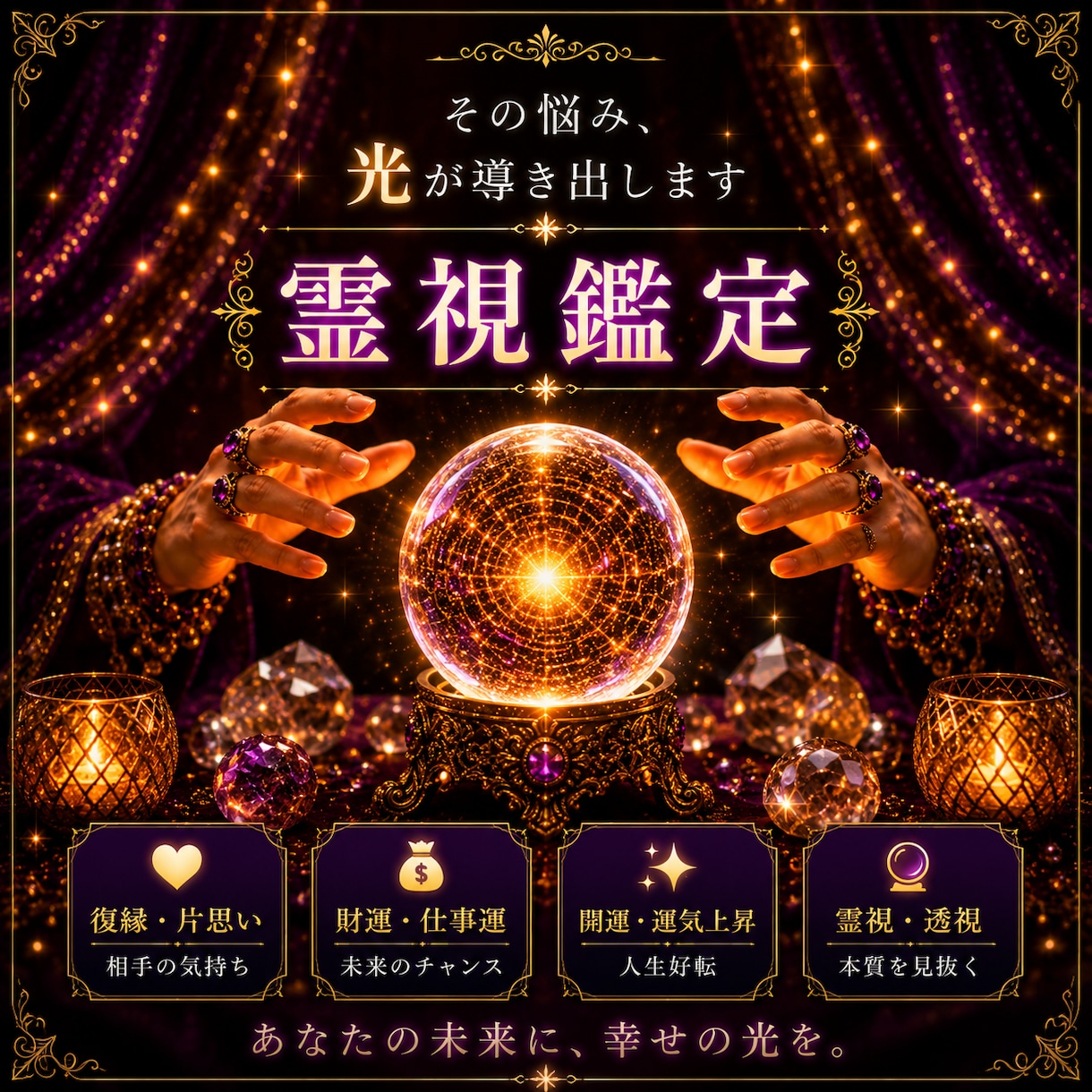 未来修正型・深層心理×霊視鑑定を行います うまくいかない原因・これからの流れ・未来の可能性を霊視します イメージ1